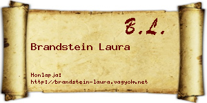 Brandstein Laura névjegykártya