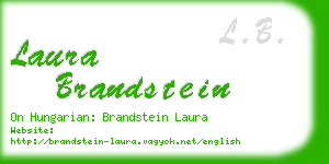 laura brandstein business card